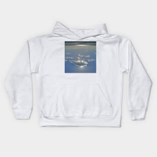 living in the sky looking down to earth... Kids Hoodie